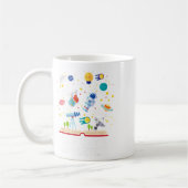 学校の日100日頭が切れる本宇宙恋人G コーヒーマグカップ (左)