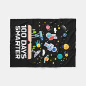 学校の日100日頭が切れる本宇宙恋人G フリースブランケット (正面(横))