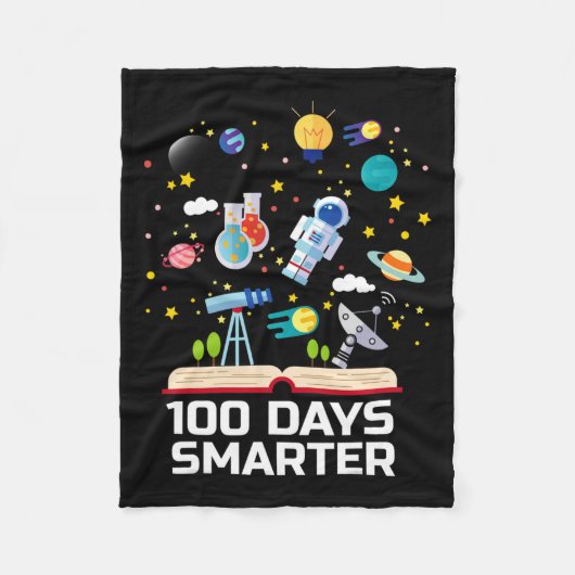 学校の日100日頭が切れる本宇宙恋人G フリースブランケット (正面)