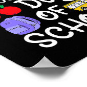 学校の日100日2400時間144000分F ポスター (角)