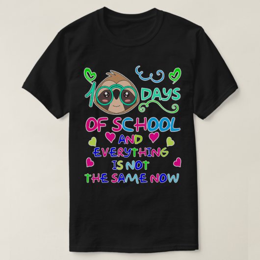 学校の日100 Tシャツ (デザイン正面)