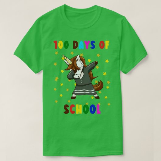 学校の日100 Tシャツ (デザイン正面)