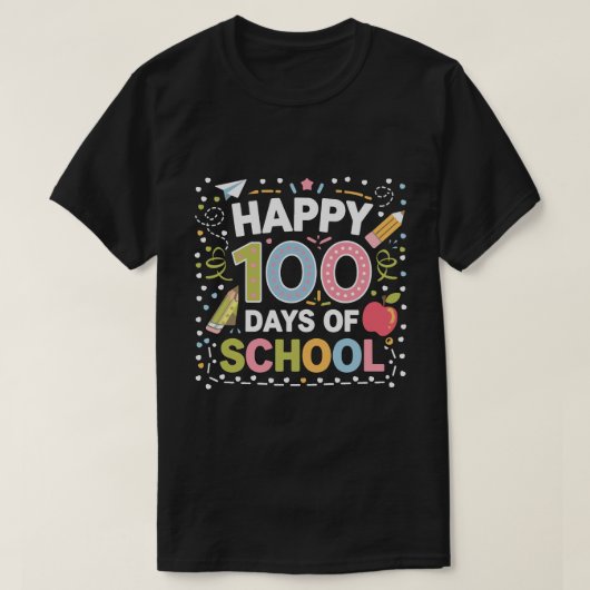 学校の日100 Tシャツ (デザイン正面)