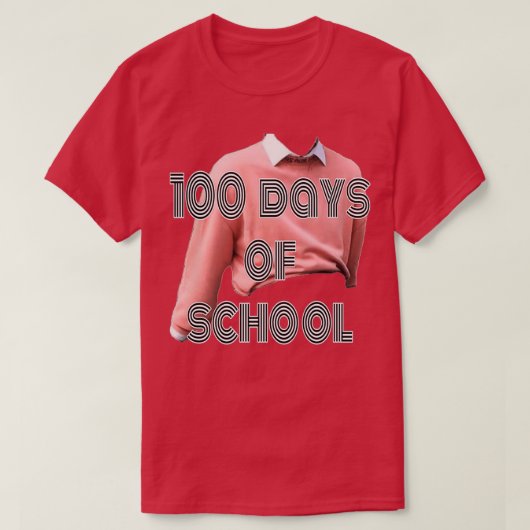 学校の日100 Tシャツ (デザイン正面)