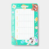 学校の時間割 バッジ (裏面)