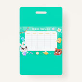 学校の時間割 バッジ (正面)