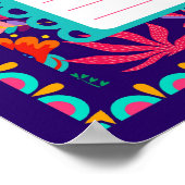 学校の時間表 ポスター (角)