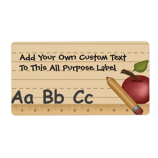 学校の曜日すべての目的ラベル ラベル (正面)