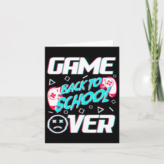 学校の最初の日に新学期でゲーム教えを行う カード (正面)