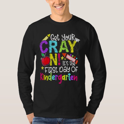 学校の最初の日にCrayを取得する Tシャツ (正面)