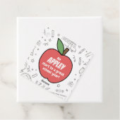 学校の最初の日のアップルギフトラベル,新学期 フェイバータグ (インサイチュ)