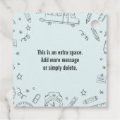 学校の最初の日のアップルギフトラベル,新学期 フェイバータグ (裏面)