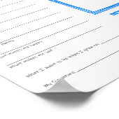 学校の最初の日インタビュー印刷可能なダウンロード ポスター (角)