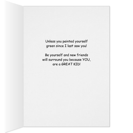 学校の最初の日エイリアンユーモア若い子供たち (内側 (右))