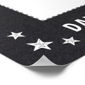 学校の最初の日ブラックシャルボードフレーム切り出し ポスター (角)