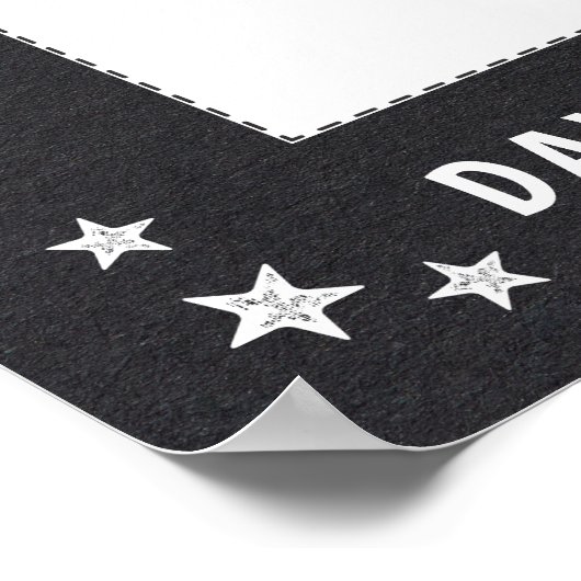 学校の最初の日ブラックシャルボードフレーム切り出し ポスター (角)