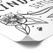 学校の最初の日Chalkboardアートホワイトサイン ポスター (角)