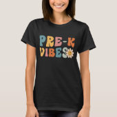 学校の最初の日K前Vibes学生先生子供 Tシャツ (正面)