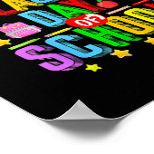 学校の最後の子供へ男の子おもしろい女 ポスター (角)