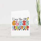 学校の最後の日にクラスを解雇された愛教え者 カード (正面)