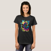 学校の最後の日に五年生の絞り染めを平静に Tシャツ (正面フル)