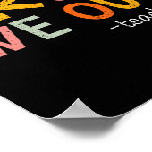 学校の最後の日に先生を出おもしろいす ポスター (角)