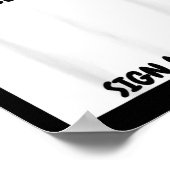 学校の最後の日に私のサインをしてくれる ポスター (角)