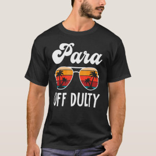 学校の最後の日のパラオフデューティビーチ日没 Tシャツ