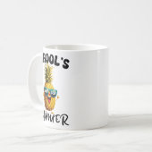学校の最後の日の夏の先生ボーイギ コーヒーマグカップ (正面左)