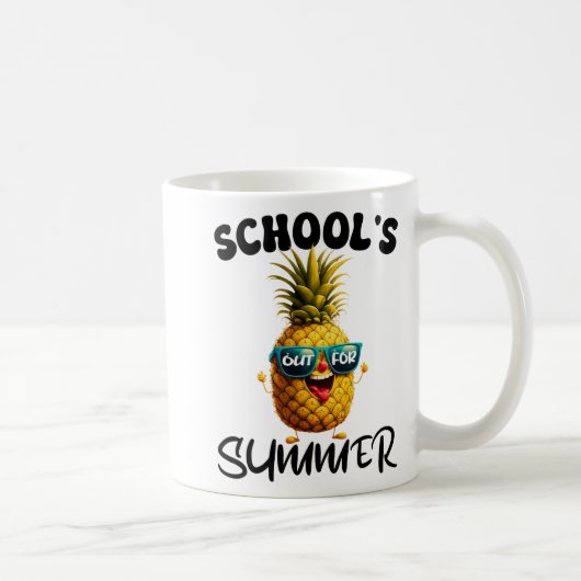 学校の最後の日の夏の先生ボーイギ コーヒーマグカップ (右)