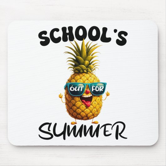 学校の最後の日の夏の先生ボーイギ マウスパッド (正面)