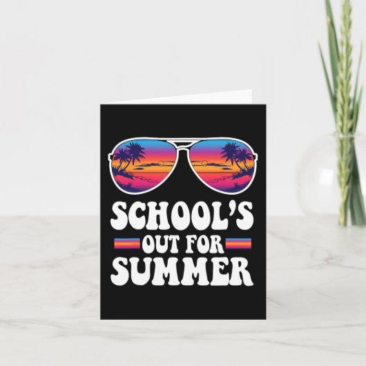 学校の最後の日の夏の先生少年G カード (正面)