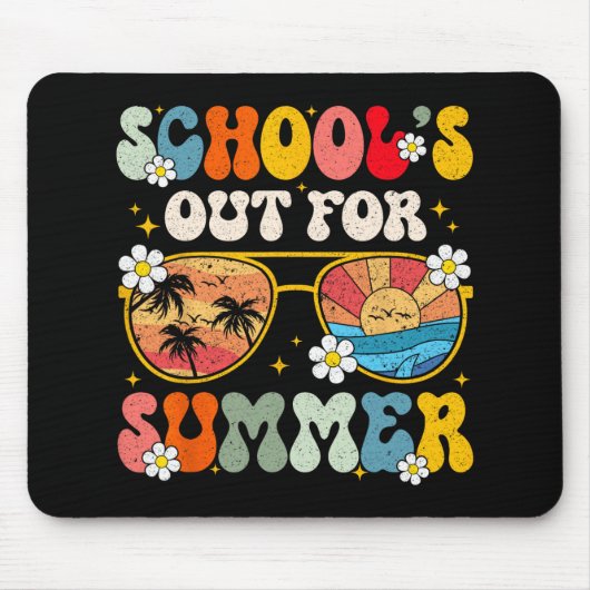 学校の最後の日の夏の先生少年G マウスパッド (正面)