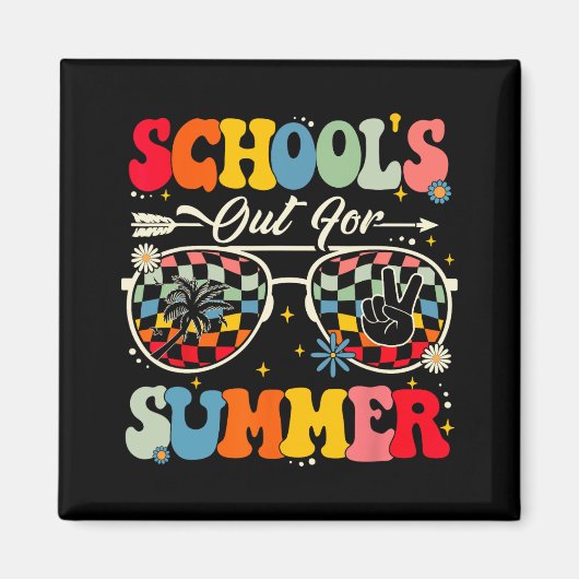 学校の最後の日の夏の先生少年G マグネット (正面)