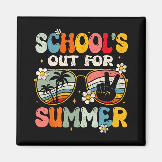 学校の最後の日の夏の先生少年G マグネット (正面)