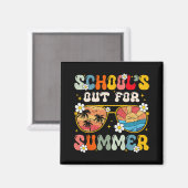 学校の最後の日の夏の先生少年G マグネット (正面/裏面)