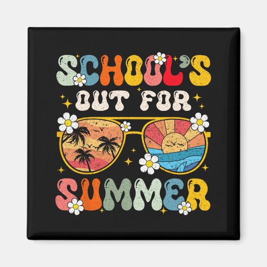 学校の最後の日の夏の先生少年G マグネット (正面)