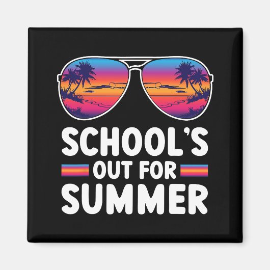 学校の最後の日の夏の先生少年G マグネット (正面)