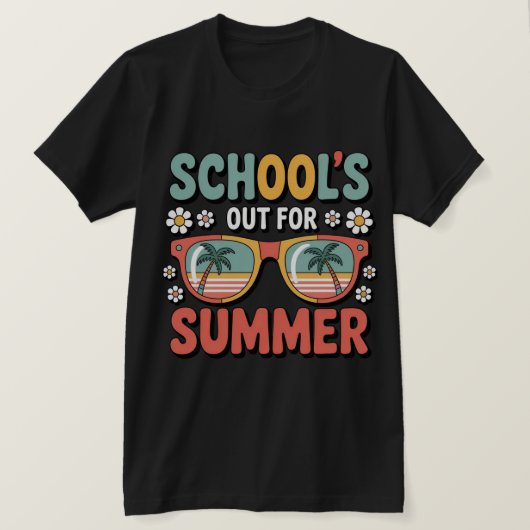 学校の最後の日の夏休み Tシャツ (デザイン正面)