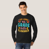 学校の最後の日の長い4年生のハローサマー Tシャツ (正面フル)