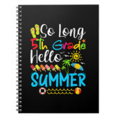 学校の最後の日の長い5年生こんにちは夏。 ノートブック (正面)