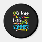 学校の最後の日の長い5年生こんにちは夏。 マグネット (正面)