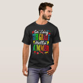 学校の最後の日の長い5年生こんにちは Tシャツ (正面フル)