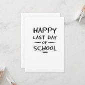 学校の最後の日を先生と学生 カード (正面/裏面インサイチュ)