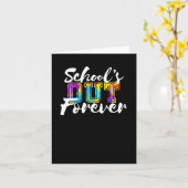 学校の最後の日を永遠に幸せに カード (黄色い花)