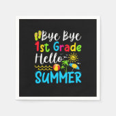 学校の最後の日バイバイ1stこんにちは夏 スタンダードカクテルナプキン (正面)
