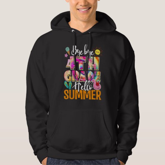 学校の最後の日バイバイ4年生Hellosummer T パーカ (正面)