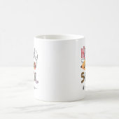 学校の最後の日先生の子供たち卒業 コーヒーマグカップ (中央)