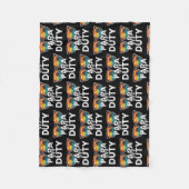 学校の最終日にパラ・オフ・デューティー・パラプロ フリースブランケット (正面)