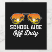 学校の最終日に勤務外のスクールアードのサングラス ワインラベル (シングルラベル)